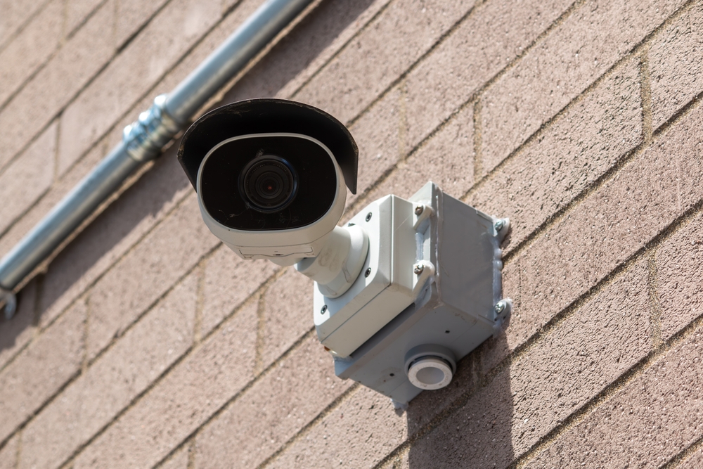 Cctv,Security,Camera,On,A,Wall